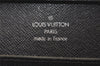 Authentic Louis Vuitton Taiga Baikal Clutch Bag Black M30182 LV 6440K