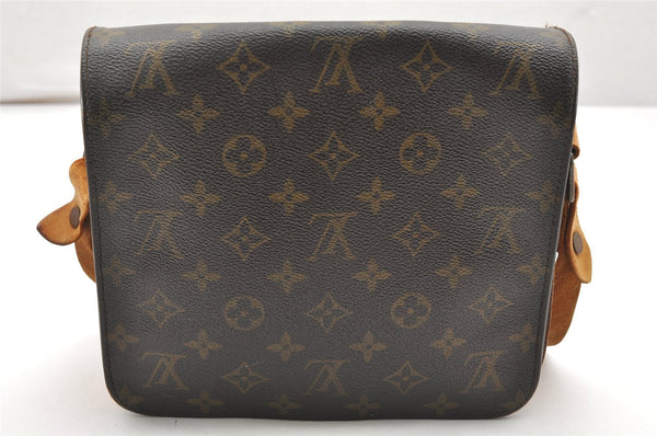 Authentic Louis Vuitton Monogram Cartouchiere MM M51253 Shoulder Cross Bag 6441K