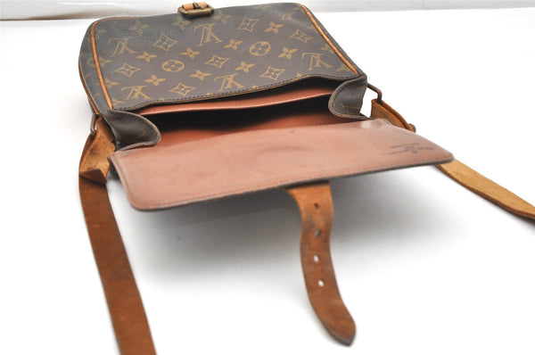 Authentic Louis Vuitton Monogram Cartouchiere MM M51253 Shoulder Cross Bag 6441K