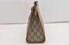 Authentic GUCCI Vintage GG Plus Clutch Hand Bag Purse PVC Leather Brown 6442J