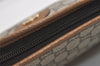 Authentic GUCCI Vintage GG Plus Clutch Hand Bag Purse PVC Leather Brown 6442J