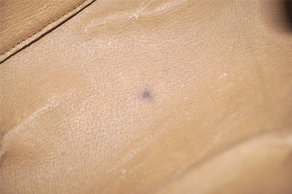 Authentic GUCCI Vintage GG Plus Clutch Hand Bag Purse PVC Leather Brown 6442J