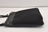 Authentic GUCCI Shoulder Cross Body Bag Purse Canvas Leather 92562 Black 6443J