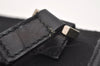Authentic GUCCI Shoulder Cross Body Bag Purse Canvas Leather 92562 Black 6443J