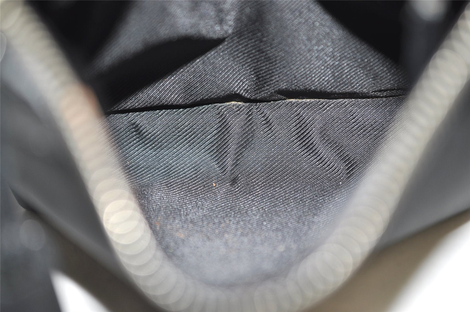 Authentic GUCCI Shoulder Cross Body Bag Purse Canvas Leather 92562 Black 6443J