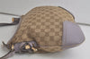 Authentic GUCCI Princy Ribbon Canvas Leather Shoulder Bag 204939 Beige 6443K