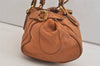 Authentic Chloe Paddington Leather Shoulder Hand Bag Brown 6444J