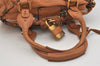 Authentic Chloe Paddington Leather Shoulder Hand Bag Brown 6444J