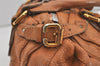 Authentic Chloe Paddington Leather Shoulder Hand Bag Brown 6444J