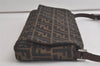 Authentic FENDI Vintage Zucca Shoulder Hand Bag Purse Canvas Leather Brown 6444K