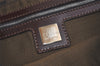 Authentic FENDI Vintage Zucca Shoulder Hand Bag Purse Canvas Leather Brown 6444K