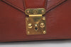 Authentic Louis Vuitton Epi Sellier Dragonne Clutch Bag Brown M52618 LV 6445J