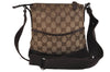 Authentic GUCCI Shoulder Cross Bag Purse GG Canvas Leather 147671 Brown 6448J