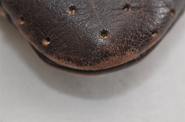 Authentic GUCCI Shoulder Cross Bag Purse GG Canvas Leather 147671 Brown 6448J