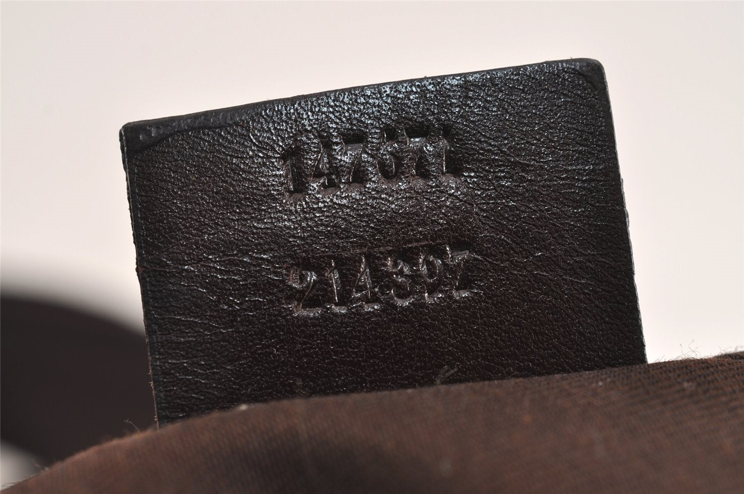 Authentic GUCCI Shoulder Cross Bag Purse GG Canvas Leather 147671 Brown 6448J