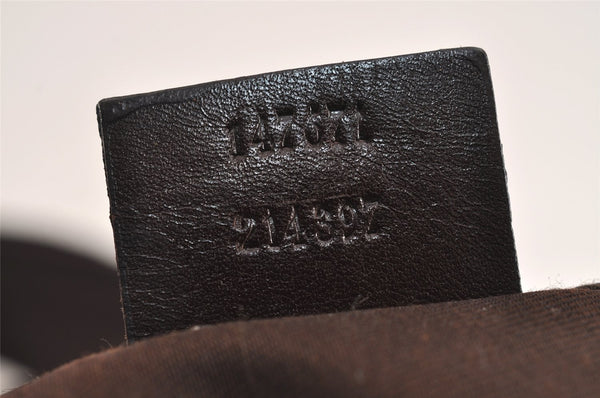 Authentic GUCCI Shoulder Cross Bag Purse GG Canvas Leather 147671 Brown 6448J