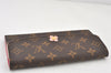 Auth Louis Vuitton Monogram Portefeuille Emilie Flower Wallet M64202 Junk 6448K