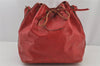 Authentic Louis Vuitton Epi Petit Noe Shoulder Drawstring Bag M44107 Red 6449J
