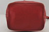 Authentic Louis Vuitton Epi Petit Noe Shoulder Drawstring Bag M44107 Red 6449J