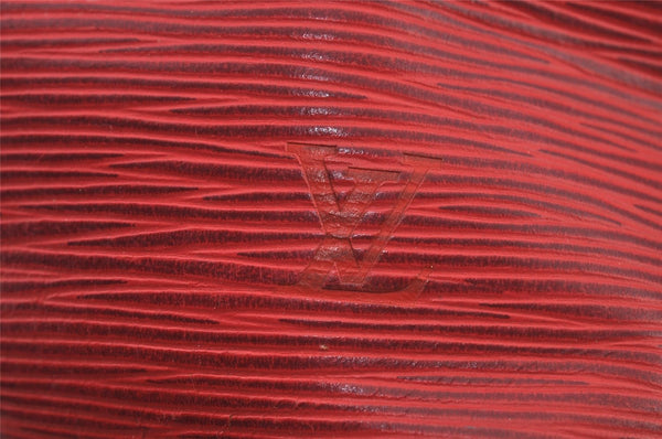 Authentic Louis Vuitton Epi Petit Noe Shoulder Drawstring Bag M44107 Red 6449J