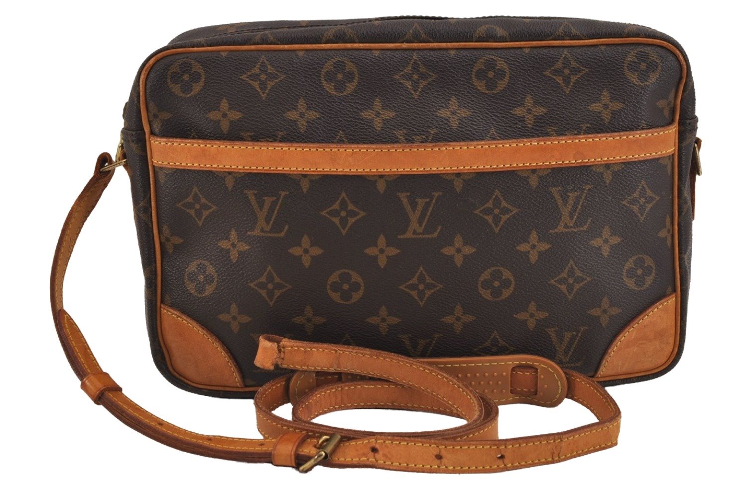 Authentic Louis Vuitton Monogram Trocadero 30 Shoulder Bag M51272 Junk 6451J