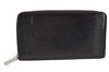 Authentic Louis Vuitton Epi Electric Zippy Organizer Wallet M6385N Black 6451K