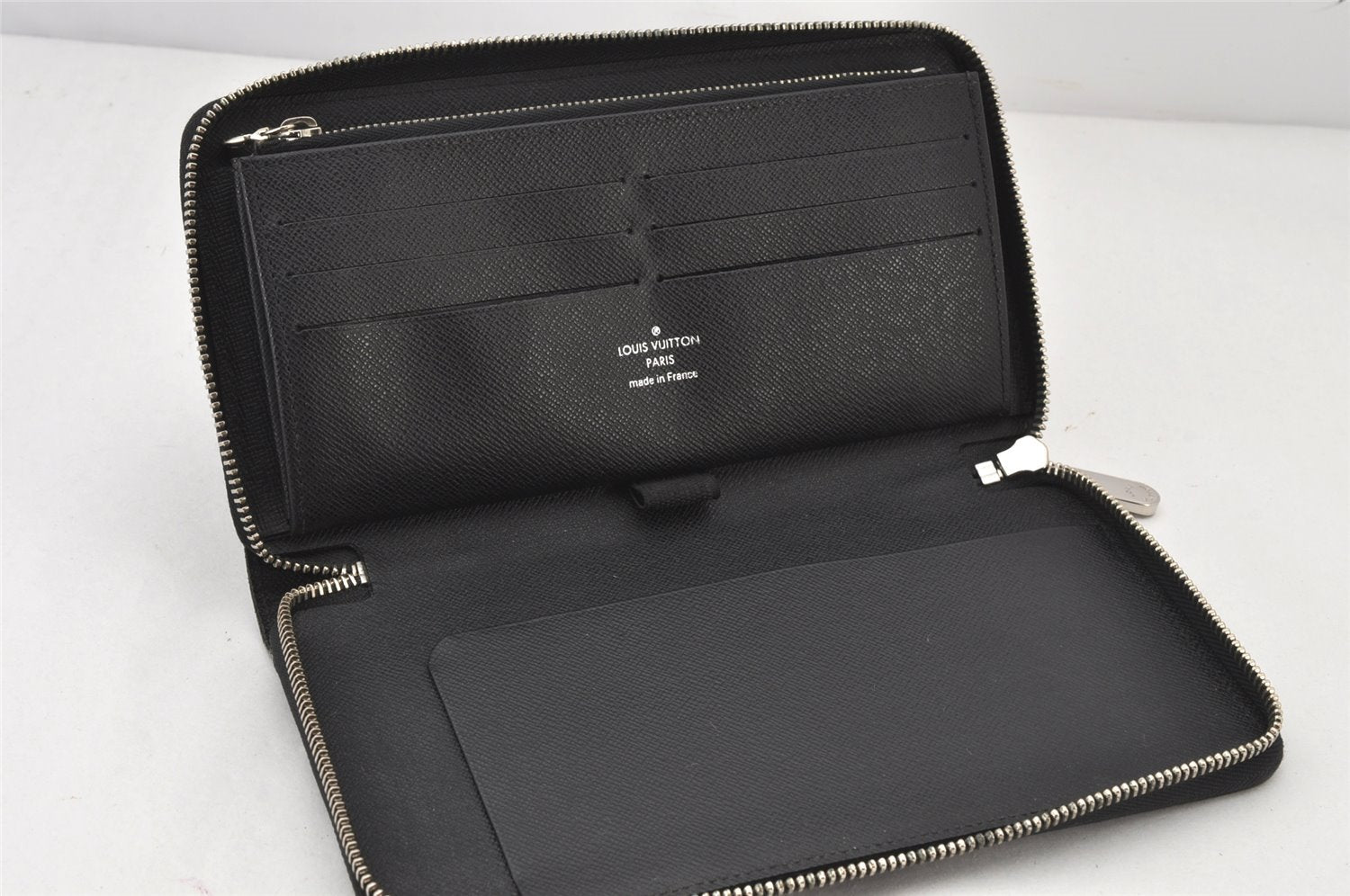 Authentic Louis Vuitton Epi Electric Zippy Organizer Wallet M6385N Black 6451K