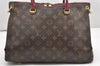 Auth Louis Vuitton Monogram Pallas 2Way Shoulder Hand Bag Purple M42810 LV 6453K