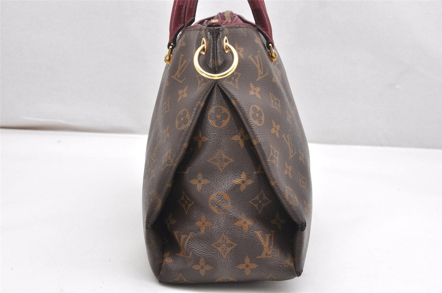 Auth Louis Vuitton Monogram Pallas 2Way Shoulder Hand Bag Purple M42810 LV 6453K