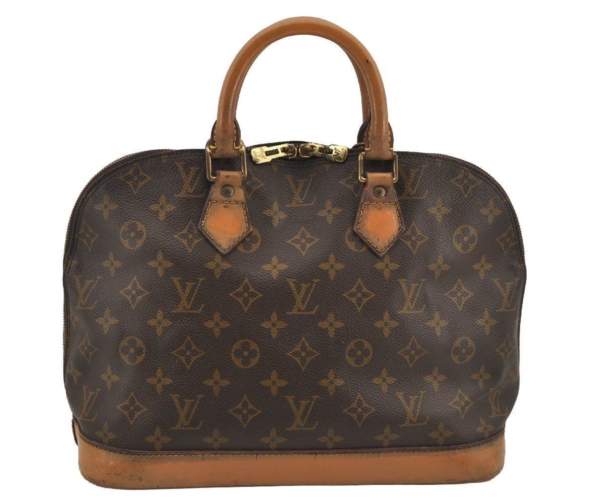 Authentic Louis Vuitton Monogram Alma Hand Bag Purse M51130 LV 6454J