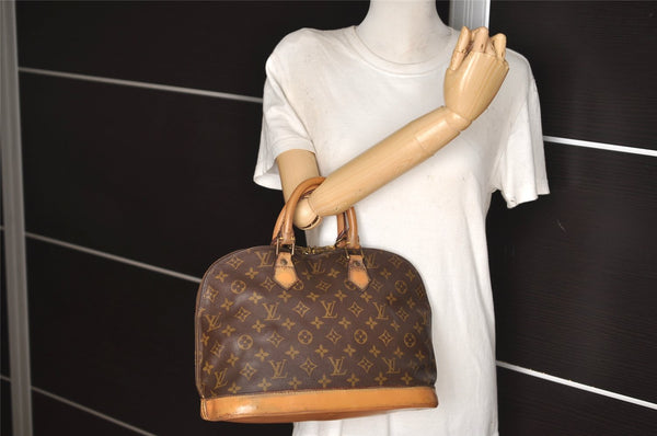 Authentic Louis Vuitton Monogram Alma Hand Bag Purse M51130 LV 6454J