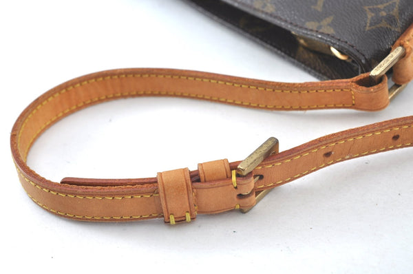 Authentic Louis Vuitton Monogram Trotteur Shoulder Cross Bag M51240 Junk 6455J