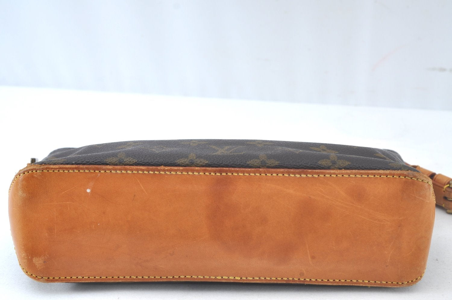 Authentic Louis Vuitton Monogram Trotteur Shoulder Cross Bag M51240 Junk 6455J