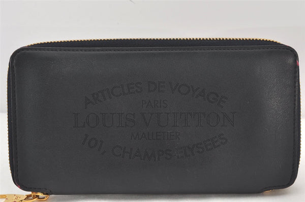 Authentic Louis Vuitton Parnassea Portefeuille Iena Wallet M58281 Navy 6455K