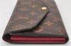 Authentic Louis Vuitton Monogram Portefeuille Sarah Long Wallet M62234 LV 6456K