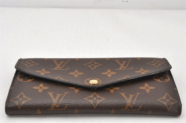 Authentic Louis Vuitton Monogram Portefeuille Sarah Long Wallet M62234 LV 6456K