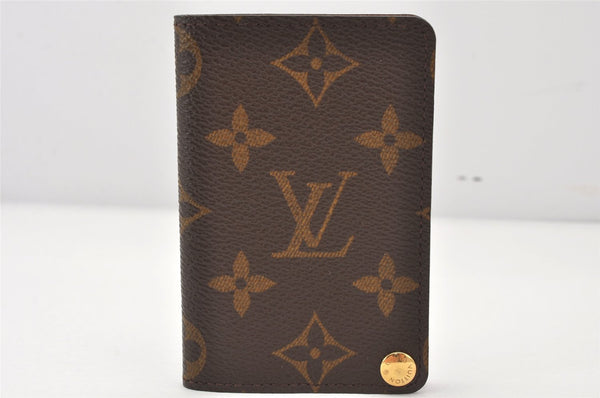 Auth Louis Vuitton Monogram Porte Cartes Credit Pression M60937 Card Case 6457K