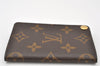 Auth Louis Vuitton Monogram Porte Cartes Credit Pression M60937 Card Case 6457K