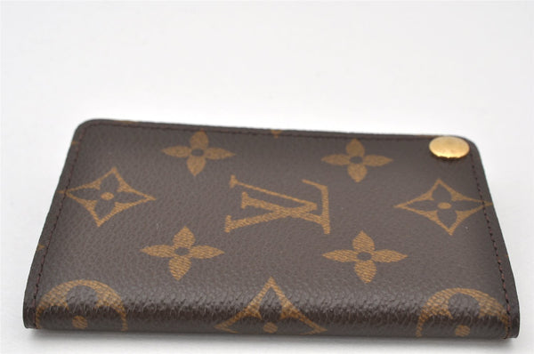 Auth Louis Vuitton Monogram Porte Cartes Credit Pression M60937 Card Case 6457K