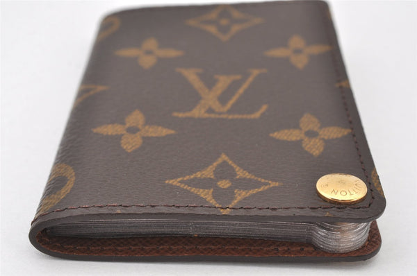 Auth Louis Vuitton Monogram Porte Cartes Credit Pression M60937 Card Case 6457K