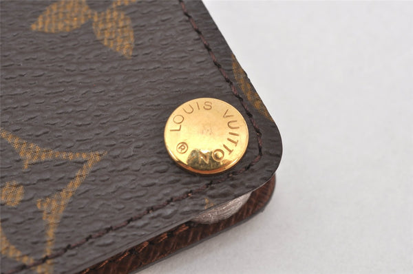 Auth Louis Vuitton Monogram Porte Cartes Credit Pression M60937 Card Case 6457K