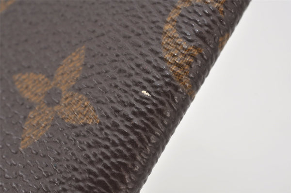 Auth Louis Vuitton Monogram Porte Cartes Credit Pression M60937 Card Case 6457K