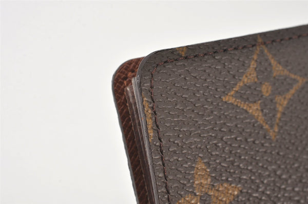 Auth Louis Vuitton Monogram Porte Cartes Credit Pression M60937 Card Case 6457K
