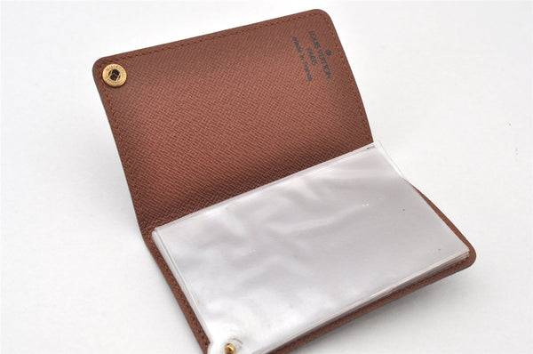 Auth Louis Vuitton Monogram Porte Cartes Credit Pression M60937 Card Case 6457K