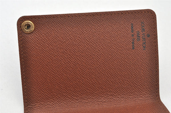 Auth Louis Vuitton Monogram Porte Cartes Credit Pression M60937 Card Case 6457K