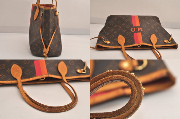 Authentic Louis Vuitton Monogram Neverfull PM Tote Bag Pink LV 6457M