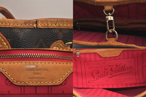 Authentic Louis Vuitton Monogram Neverfull PM Tote Bag Pink LV 6457M