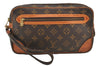 Authentic Louis Vuitton Monogram Marly Dragonne Clutch Hand Bag Old Model 6458K