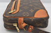 Authentic Louis Vuitton Monogram Marly Dragonne Clutch Hand Bag Old Model 6458K