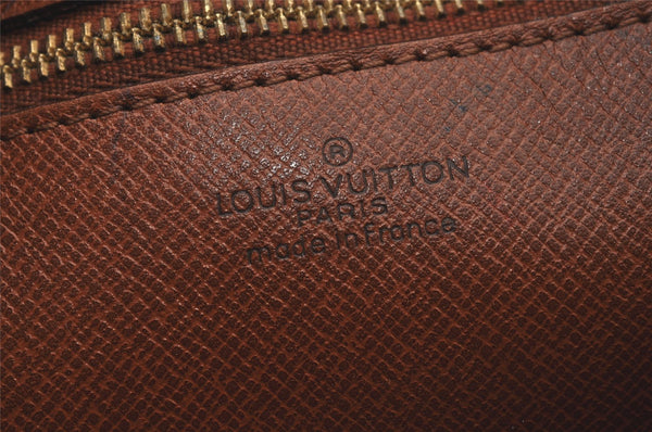 Authentic Louis Vuitton Monogram Marly Dragonne Clutch Hand Bag Old Model 6458K